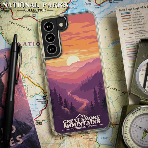 National Parks Great Smoky Mountains HD Samsung Galaxy S24 Phone Case