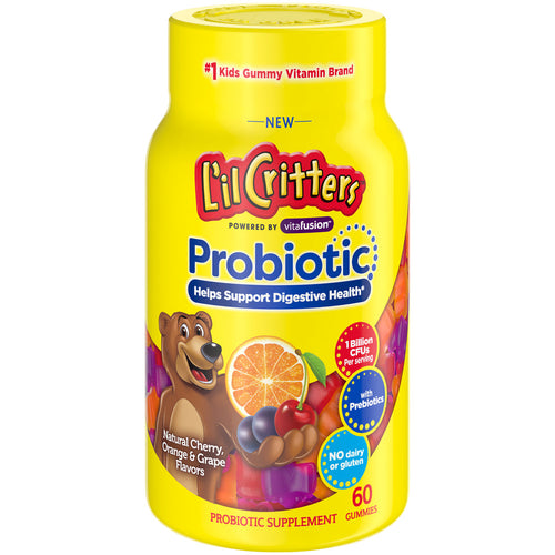 L'il Critters Kids Gummy Probiotic, Digestive Support, 60 Count