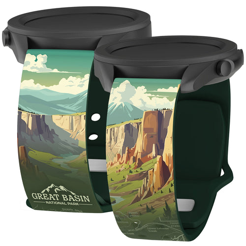 National Parks Great Basin HD Watchband for Samsung, Garmin, Fossil, and More