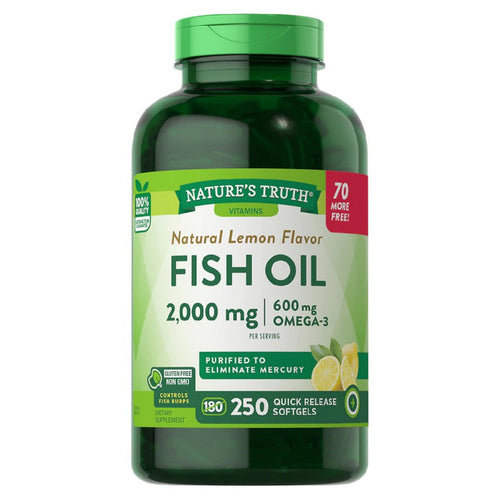 Nature's Truth Fish Oil 2,000 Mg Lemon