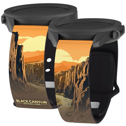 National Parks Black Canyon HD Watchband for Samsung, Garmin, Fossil, and More