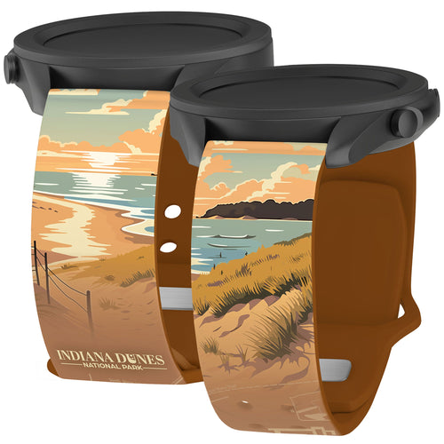 National Parks Indiana Dunes HD Watchband for Samsung, Garmin, Fossil, and More