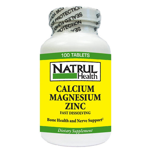 Nat-Rul Health Calcium Magnsm Zinc Tabs N-R 100