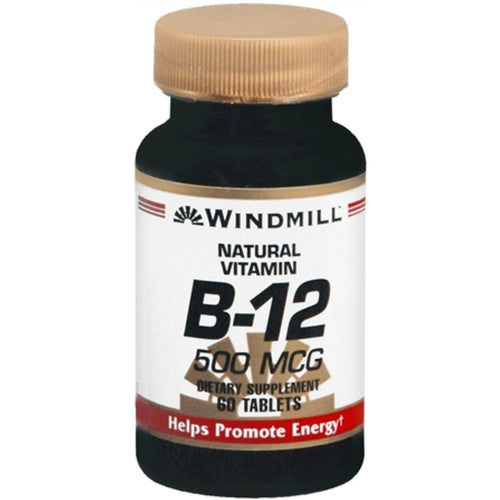 Windmill™ Vitamin B12 – 500 mcg (60 Tablets)