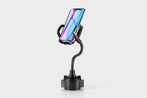 Adjustable Car Cup Holder Phone Mount with Flexible Gooseneck – Universal Smartp