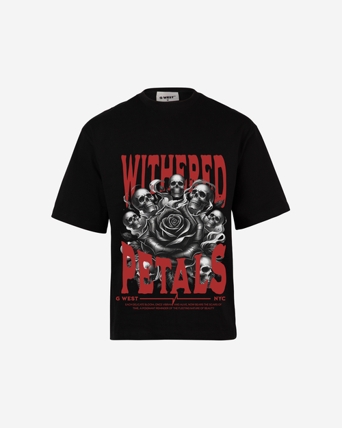 G WEST WITHERED PETALS OVERSIZED T-Shirt Mens