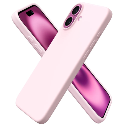 16 Plus Case 6.7, Slim Liquid Silicone 3 Layers Full Covered Soft Gel Rubber Pho