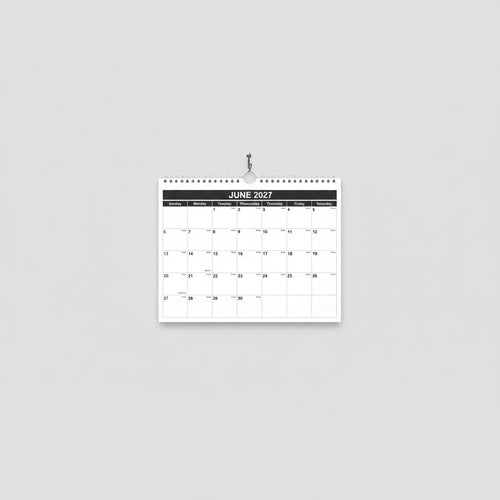 Monthly Wall Calendar (Jan 2026–Jun 2027) – 8.5” x 11” Spiral-Bound Hanging Plan