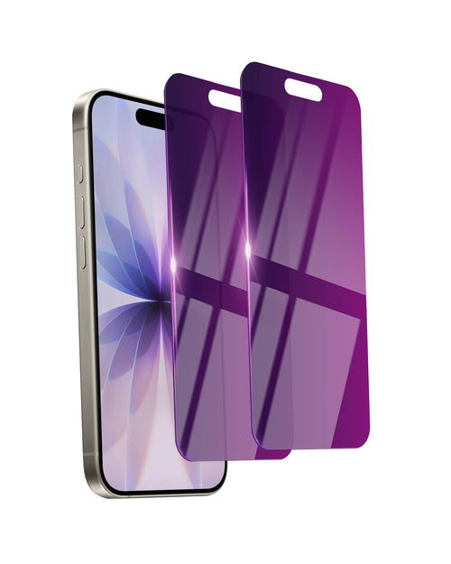 17 Privacy Screen Protector 2 Pack — Anti-Spy Tempered Glass 6.3", Full Coverage