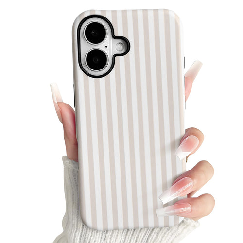17 Case Matte Cute Vertical Stripes For Women Girls Men Boy Striped Pattern Hybr