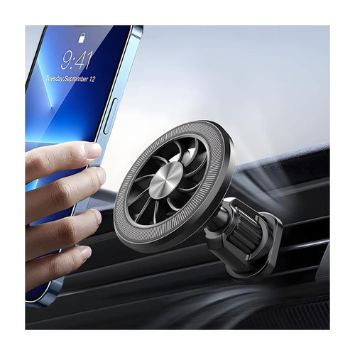 Magnetic Car Mount Phone Holder — Hands-Free Air Vent Clip with Iron-Grip Magnet