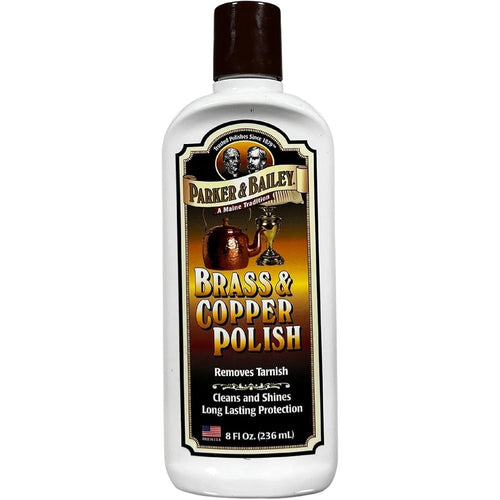 Parker & Bailey Brass and Copper Polish Gently Cleans Polishes and Protects 8 oz