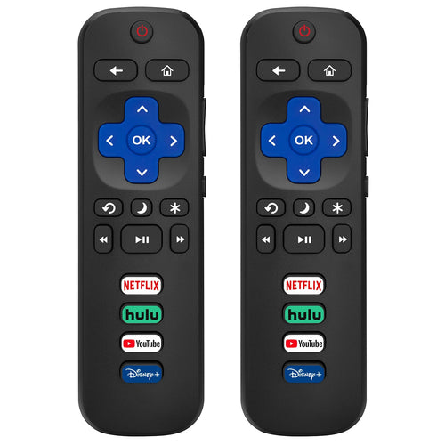 2) Replacement Remote Control Only For Roku Tv, Compatible For Tcl Roku/Hisense