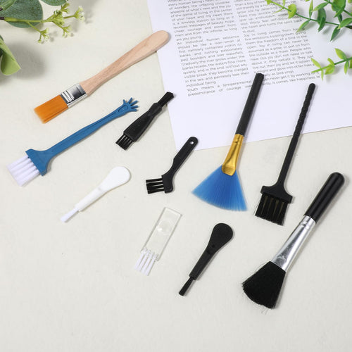 10 Pcs Mini Anti Static Brush Keyboard Cleaning Brushes Kit Nylon Dust Cleaning
