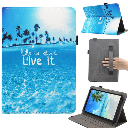 10.1 11 Inch Android Tablet Case, Dluggs Multi-Angle Viewing Stand Case Cover