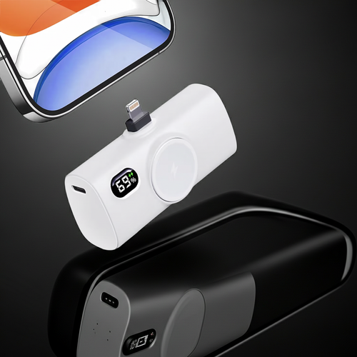 Power Bank with Digital Display for Lightning Port iPhones - Compatible with iPh