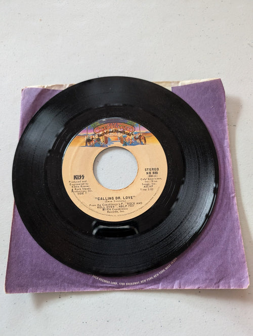 KISS - Calling Dr Love - Take Me NB880 (7 in, 45 RPM, Single, Vinyl Record Album)