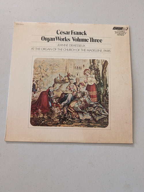 Cesar Franck Organ Works Volume Three Jeanne Demessieux Church Madeleine Paris(Vintage Vinyl Record LP Album)