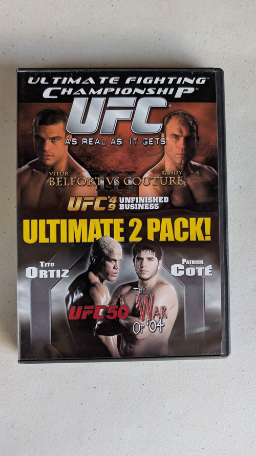 UFC 49 & 50: Ultimate 2 Pack (DVD, 2004, Not Rated) Vitor Belfort, Randy Couture, Tito Ortiz, Patrick Côté