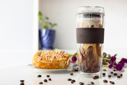 SipLux® Glass Travel Cup with Lid