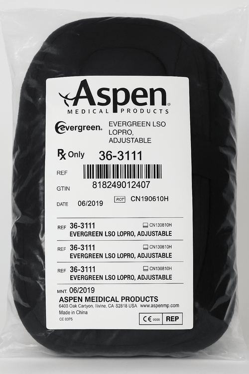 Aspen Evergreen LSO LoPro Back Brace – Adjustable | Model 36-3111