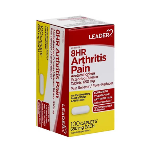 Leader Arthritis Pain Relief 8Hr Acetaminophen 650mg ( 100 capsule )