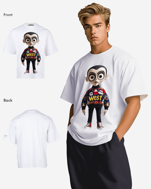 G West Festive Freaks Oversized T Shirt Mens