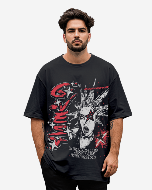 G West Breaking the Cycle Double Hit T-Shirt Big and Tall Mens