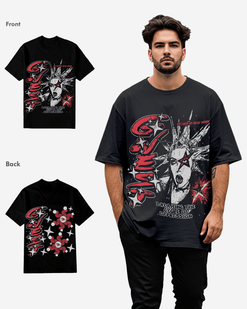G West Breaking the Cycle Double Hit T-Shirt Big and Tall Mens