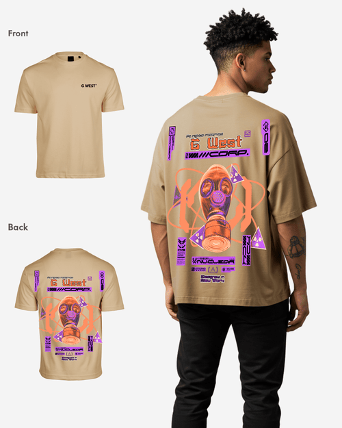 G West Gas Helmetlife Style Oversized T-Shirt Mens