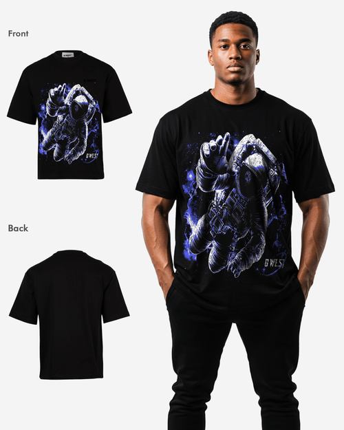 G West Heavy Weight Galaxy Men Premium Oversized Tee