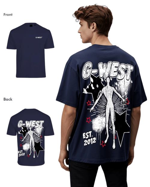 G West Mens Olympic Dazzling Dynamo Life Style Oversized Tee