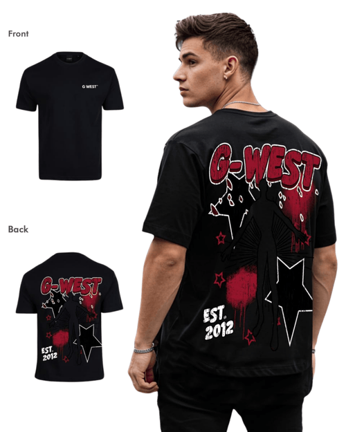 G West Mens Oversized Dazzling Dynamo Tee