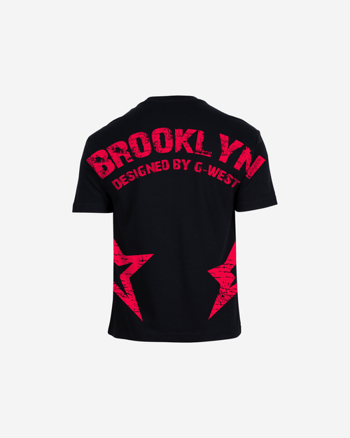 G West Mens Oversized Brooklyn Arch Logo Tee