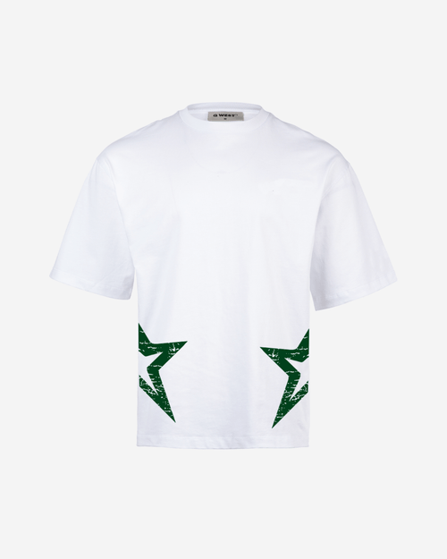 G West Mens Oversized Cricket White T-Shirt