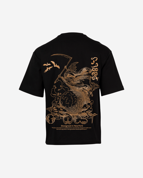G West Oversized Gratitude Reaper T-Shirt Mens
