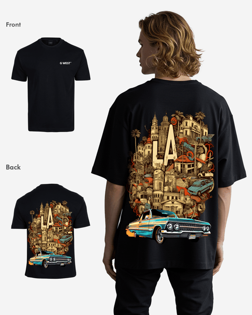 G West Oversized La Culture T-Shirt Mens