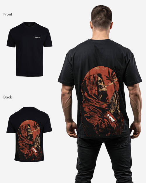 G West Mens Oversized Smoking Allen T Shirt
