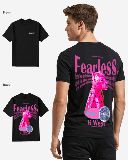 G West Mens Regular Fit Fearless T Shirt