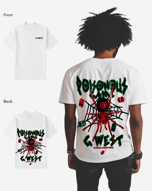 G West Mens Regular Fit Poison Game T Shirt
