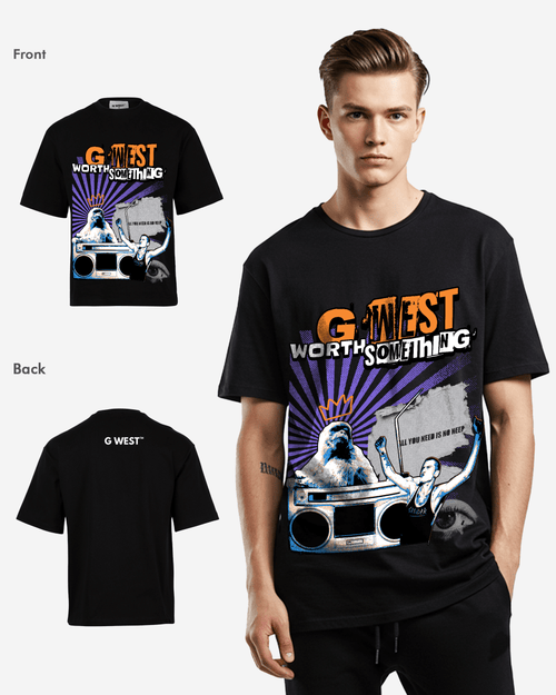 G WEST WORTH SOMETHING OVERSIZED T-Shirt Mens