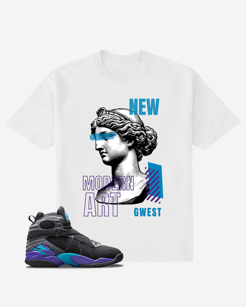 G West Modern Art Oversized T-Shirt Mens
