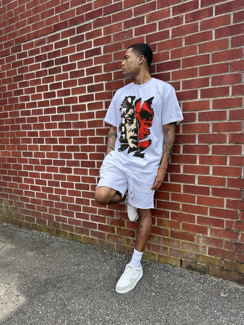 G West Mens Regular Fit Inside Out Front Graphic T Shirt