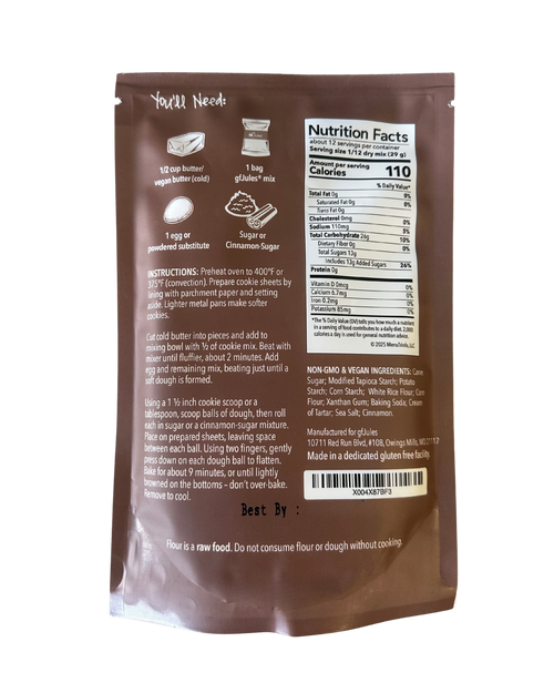 gfJules Gluten Free Snickerdoodle Mix
