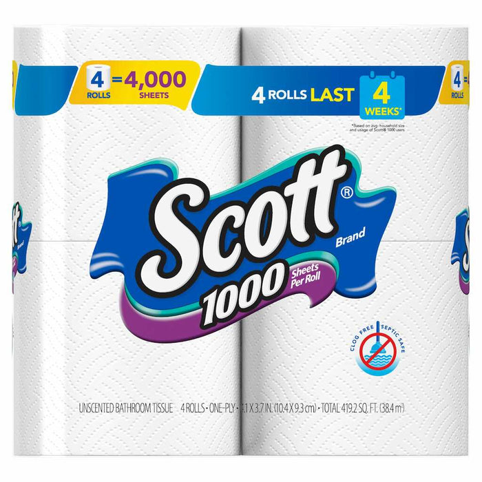 Scott Bath 1000 Tissue 12x4