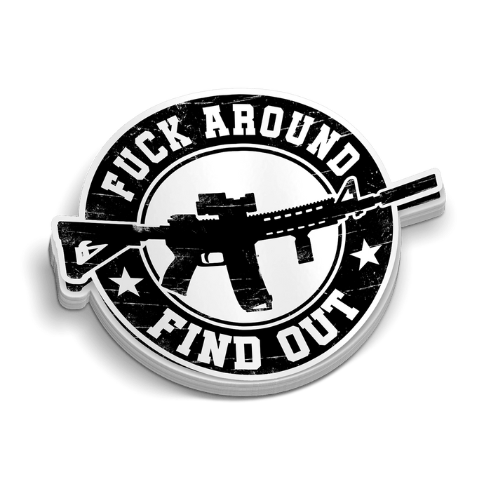 FAFO Round Hard Hat Decal