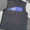 Gracie Films Promo Washed Black Cut-Off T-Shirt