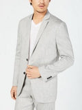Alfani Mens Herringbone Stretch Linen Blazer, Size XL