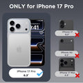 iPhone 17 Pro Case, Clear Case, Shockproof, Slim-fit Cover