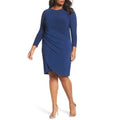 Adrianna Papell Womens Plus Asymmetrical Ruched Cocktail Dress, Size 22W